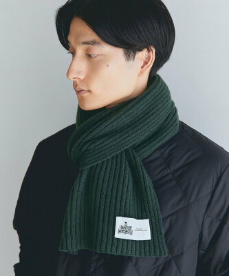 【SALE/30%OFF】UNITED ARROWS green label relaxing ハミルトンラムズウール リブ編み マフラー ユナイテッドアローズ グリーンレーベルリラクシング ファッション雑貨 マフラー・ストール・ネックウォーマー グリーン グレー ベージュ ブルー【送料無料】