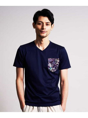 【SALE/60%OFF】MICHEL KLEIN HOMME カットソー(アルディ) ミッシェルクランオム カットソー カットソーその他 ネイビー グリーン ホワイト【送料無料】