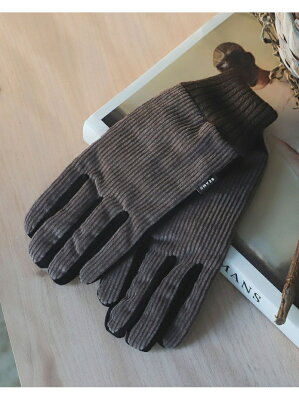 【SALE/50%OFF】BEAMS MEN BEAMS / Cordroy Glove (Touch Panel対応) ビームス アウトレット ファッショングッズ 手袋 ブラウン ブラック ベージュ