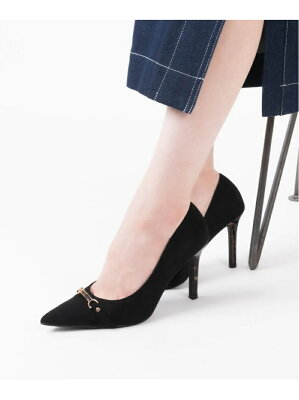 【SALE/50%OFF】RANDA RANDA/ストレスフリー/ソフト べっ甲パーツポインテッドトゥパンプス ランダ シューズ・靴 パンプス ブラック グリーン グレー ベージュ【送料無料】