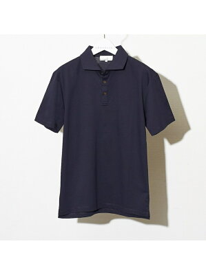 ABAHOUSE LASTWORD 【展開店舗限定】シルケット天竺ポロシャツ 半袖 アバハウス カットソー ポロシャツ ネイビー ホワイト ブラック グリーン【送料無料】