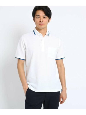 【SALE/60%OFF】TAKEO KIKUCHI ランダムボーダー衿ポロシャツ タケオキクチ カットソー ポロシャツ ホワイト ベージュ ネイビー【送料無料】