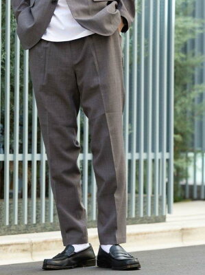 【SALE/50%OFF】coen COOLFIBER(R)タックイージーパンツ(セットアップ対応) コーエン パンツ/ジーンズ フルレングス グレー ブラック