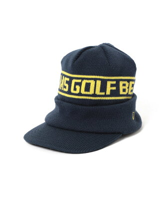 BEAMS GOLF NEW ERA * BEAMS GOLF / 別注 バイザー ニット キャップ ビームス ゴルフ 帽子 ニット帽・ビーニー ネイビー ベージュ【送料無料】