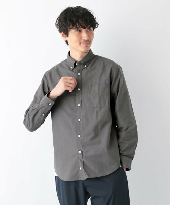 【SALE/28%OFF】GLOBAL WORK (M)OXフォード/B.Dシャツ グローバルワーク トップス シャツ・ブラウス グレー ブルー ホワイト
