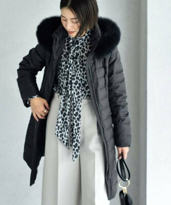 【SALE/10%OFF】UNTITLED フーデットダウンコート アンタイトル コート/ジャケット ダウンジャケット ブラック ブラウン ネイビー【送料無料】