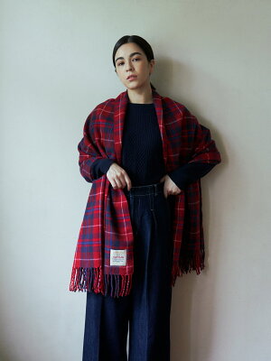 【SALE/30%OFF】Afternoon Tea タータンチェック柄ストール アフタヌーンティー・リビング ファッション雑貨 マフラー・ストール・ネックウォーマー レッド イエロー グレー ブルー