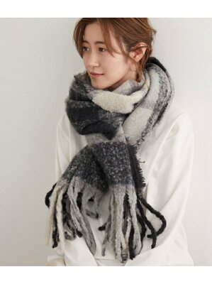 【SALE/23%OFF】ROPE' PICNIC PASSAGE リサイクルヤーンストール ロペピクニック ファッショングッズ ストール ブラック レッド イエロー