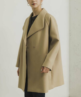 【SALE/55%OFF】URBAN RESEARCH ビッグカラーボリュームコート アーバンリサーチ ジャケット・アウター その他のジャケット・アウター ベージュ ネイビー【送料無料】