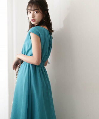 【SALE/30%OFF】PROPORTION BODY DRESSING バックリボンウエストシャーリングボイルワンピース WEB限 プロポーションボディドレッシング ワンピース ワンピースその他 グリーン ブラック イエロー ブルー【送料無料】