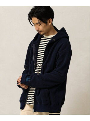【SALE/40%OFF】417 EDIFICE 【Phatee / ファッティー】 別注 リサイクルフリースジップパーカー フォーワンセブン エディフィス カットソー パーカー ネイビー カーキ【送料無料】