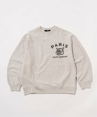 EDIFICE 【Paris Saint-Germain】ジェルマンロゴ スウェット エディフィス トップス カットソー・Tシャツ ブラウン グレー【送料無料】