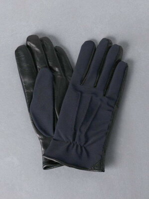 【SALE/60%OFF】UNITED ARROWS <UNITED ARROWS> ナイロン コンビ グローブ ◆ ユナイテッドアローズ アウトレット ファッショングッズ 手袋 ネイビー ブラック【送料無料】
