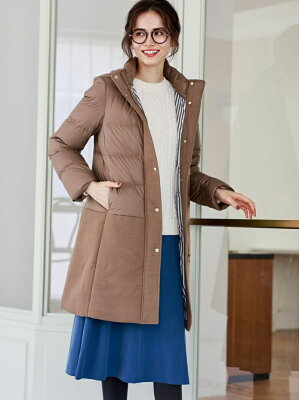 【SALE/30%OFF】MACKINTOSH PHILOSOPHY WOMEN コンビロングダウン マッキントッシュ フィロソフィー コート/ジャケット コート/ジャケットその他 ベージュ ネイビー【送料無料】
