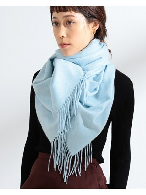 【SALE/50%OFF】Ray BEAMS Ray BEAMS / カシミヤ マフラー ビームス ウイメン ファッショングッズ マフラー/スヌード グレー ブルー【送料無料】