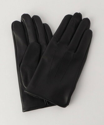 【SALE/30%OFF】UNITED ARROWS green label relaxing ラムレザー ピケ グローブ -タッチスクリーン- ユナイテッドアローズ グリーンレーベルリラクシング ファッション雑貨 手袋 ブラック【送料無料】