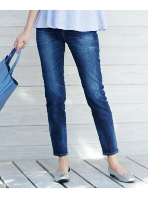 23区 L 【マガジン掲載】23区 DENIM テーパードスキニーデニムパンツ(検索番号F42) ニジュウサンク パンツ/ジーンズ【送料無料】