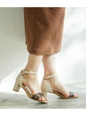 【SALE/50%OFF】ROPE' PICNIC PASSAGE バーストラップアンクルベルトサンダル ロペピクニック シューズ サンダル/ミュール ブラウン ネイビー オレンジ シルバー
