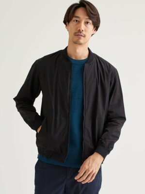 【SALE/70%OFF】UNITED ARROWS green label relaxing SCストレッチオックスフライトジャケットブルゾン<機能性生地/ストレッチ・撥水> ユナイテッドアローズ アウトレット コート/ジャケット ブルゾン ブラック ブラウン ネイビー