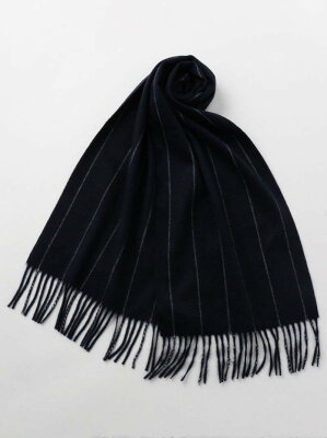 【SALE/60%OFF】UNITED ARROWS green label relaxing カシミヤ チョークストライプ マフラー 19F ユナイテッドアローズ アウトレット ファッショングッズ マフラー/スヌード ネイビー グレー レッド グリーン【送料無料】