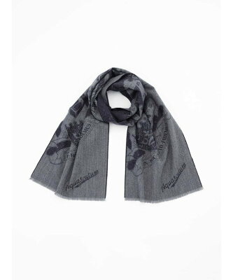 Aquascutum Aquascutum/(M)クレストモチーフ ウールカシミヤシルク アクアスキュータム ファッション雑貨 マフラー・ストール・ネックウォーマー グレー【送料無料】
