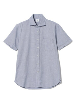 【SALE/30%OFF】BEAMS HEART BEAMS HEART / コットン カラミ カッタウェイカラー シャツ ビームス アウトレット シャツ/ブラウス 長袖シャツ ブルー ホワイト ネイビー【送料無料】