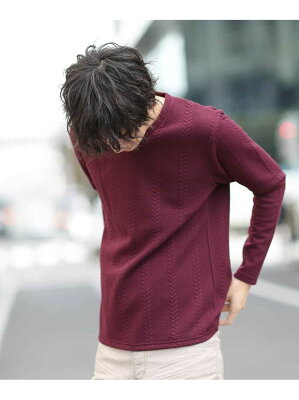 【SALE/30%OFF】MK MICHEL KLEIN homme カットソー/ランダムフクレへリンボン ミッシェルクランオム カットソー カットソーその他 パープル ホワイト ブラック【送料無料】