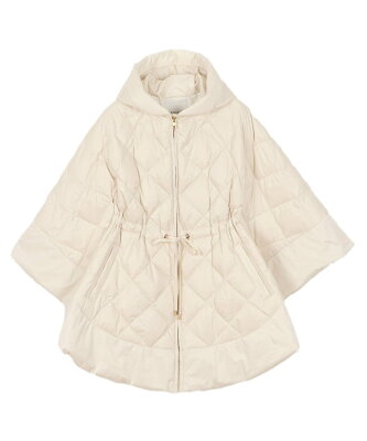 【SALE/40%OFF】ANAYI/アナイ キルティングフードダウンポンチョ アナイ ジャケット・アウター ダウンジャケット・ダウンベスト ホワイト ベージュ ネイビー【送料無料】