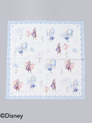 【SALE/37%OFF】Afternoon Tea ディズニーコレクション・アナと雪の女王/プリントハンカチ アフタヌーンティー・リビング ファッショングッズ ファッショングッズその他 ブルー