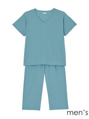 【SALE/20%OFF】クレープ ランダムピンドット パジャマ メンズパジャマ ウンナナクール インナー/ナイトウェア【RBA_S】【RBA_E】【送料無料】