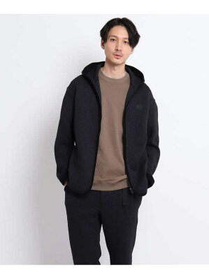 【SALE/44%OFF】TAKEO KIKUCHI キルト ジャージ ジップパーカー タケオキクチ カットソー パーカー ブラック ネイビー【送料無料】