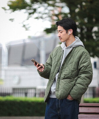 【SALE/40%OFF】BEAMS MEN BEAMS / ダウン ミリタリー ライナージャケット ビームス メン ジャケット・アウター ブルゾン・ジャンパー カーキ ブラック ベージュ【送料無料】