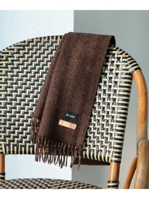 BEAMS MEN BEAMS / ヘリンボーン リバーシブル カシミヤ マフラー ビームス メン ファッショングッズ マフラー/スヌード ネイビー【送料無料】
