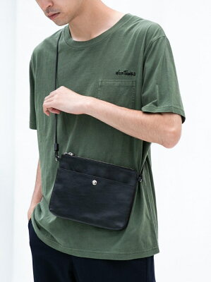 UNITED ARROWS green label relaxing CM GLR レザー 2WAY サコッシュポーチ / ショルダーバッグ ユナイテッドアローズ グリーンレーベルリラクシング バッグ【送料無料】