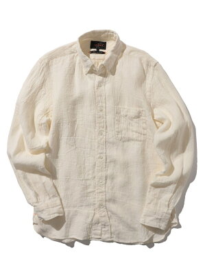 BEAMS MEN BEAMS PLUS / ソリッド リネン ボタンダウンシャツ ビームス メン シャツ/ブラウス 長袖シャツ ホワイト カーキ ネイビー【送料無料】
