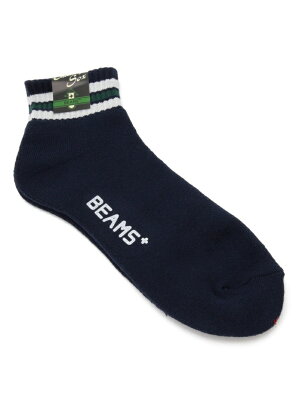 BEAMS MEN BEAMS PLUS / 1/4 スクールボーイソックス ビームス メン ファッショングッズ ソックス/靴下 ネイビー ホワイト グレー ブラック