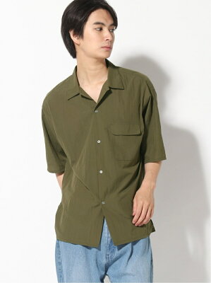 【SALE/28%OFF】GLOBAL WORK (M)エアスルーシャツ グローバルワーク シャツ/ブラウス 半袖シャツ カーキ パープル ブラック ブルー【RBA_E】