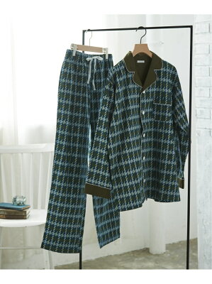 【SALE/40%OFF】une nana cool enman chidori パジャマ ウンナナクール インナー/ナイトウェア ルームウェア/その他 グリーン ピンク【RBA_E】