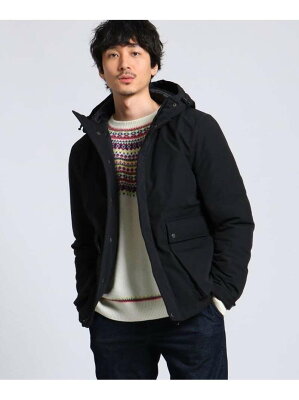 【SALE/66%OFF】TAKEO KIKUCHI 【WEB限定】フーデッド中綿ブルゾン タケオキクチ コート/ジャケット ブルゾン ブラック カーキ ベージュ【RBA_E】【送料無料】