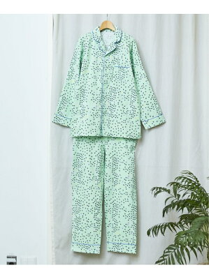 【SALE/40%OFF】une nana cool ダブルガーゼ 86%の恋心 メンズパジャマ ウンナナクール インナー/ナイトウェア ルームウェア/その他 グリーン ピンク【RBA_E】