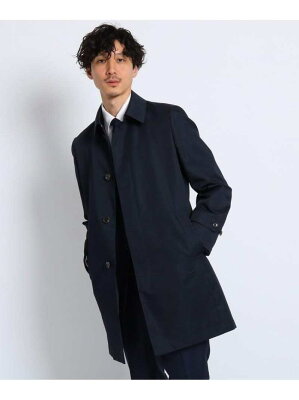 【SALE/50%OFF】TAKEO KIKUCHI 【Sサイズ~】ダブルフェイスタフタ ステンカラーコート タケオキクチ コート/ジャケット ステンカラーコート ネイビー【RBA_E】【送料無料】