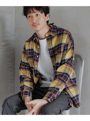 【SALE/45%OFF】GLOBAL WORK (M)ヤワラカリッチネル/レギュラー グローバルワーク トップス シャツ・ブラウス イエロー グリーン グレー ネイビー ブラウン ベージュ【RBA_E】