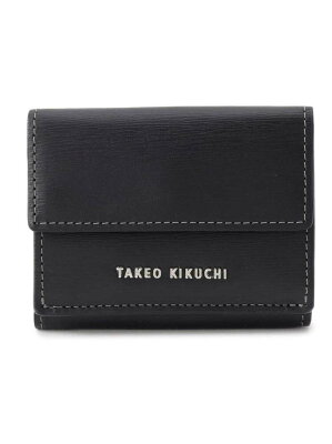 【SALE/60%OFF】TAKEO KIKUCHI 3つ折り コンパクト 財布 タケオキクチ 財布/小物 財布 ブラック ブラウン【RBA_E】【送料無料】