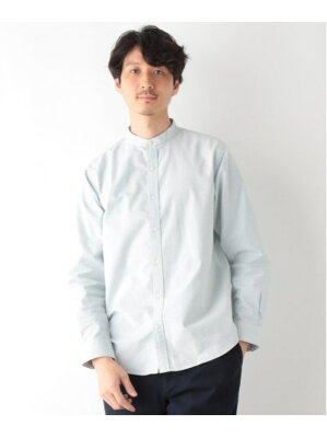 GLOBAL WORK (M)OXフォードバンドシャツ グローバルワーク シャツ/ブラウス 長袖シャツ ホワイト カーキ ブラック グレー ネイビー ブルー ベージュ グリーン
