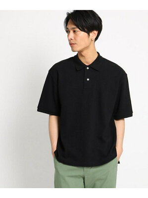 【SALE/30%OFF】THE SHOP TK ビッグシルエットポロシャツ ザ ショップ ティーケー カットソー ポロシャツ ブラック ピンク パープル【RBA_E】
