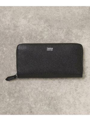 【SALE/45%OFF】TAKEO KIKUCHI 【WEB限定】イタリアンレザー 大人シリーズ 三方ラウンド 長財布 タケオキクチ 財布/小物 財布 ブラック グリーン ブラウン【RBA_E】【送料無料】