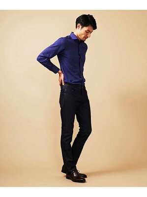 MICHEL KLEIN HOMME パンツ(プレビア2WAYシャンブレー) ミッシェルクランオム パンツ/ジーンズ フルレングス ブラウン カーキ ネイビー ホワイト ベージュ グレー ブラック【送料無料】