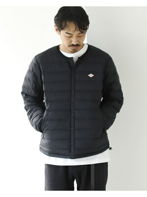 BEAMS MEN DANTON / Inner Down Crew ビームス メン コート/ジャケット ブルゾン ブラック ベージュ【送料無料】
