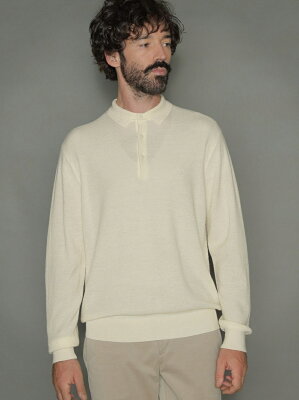 【SALE/34%OFF】MACKINTOSH LONDON 12ゲージリンクスニットポロシャツ マッキントッシュ ロンドン トップス ニット ホワイト ネイビー【RBA_E】【送料無料】