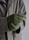 ユナイテッドアローズ 手袋 メンズ UNITED ARROWS green label relaxing ＜CARIDEI(カリデイ)＞ニット グローブ/手袋 ユナイテッドアローズ グリーンレーベルリラクシング ファッショングッズ 手袋 カーキ グレー ベージュ【送料無料】